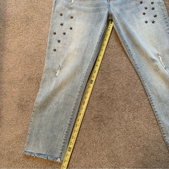 STS Blue Star Stud Taylor Tomboy Jeans Distressed Raw Hem - Boyfriend Fit - Picture 9 of 14